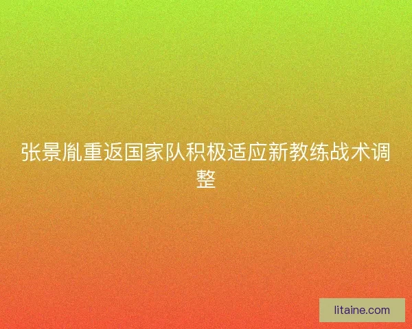 张景胤重返国家队积极适应新教练战术调整 张景胤重返国家队积极适应新教练战术调整
